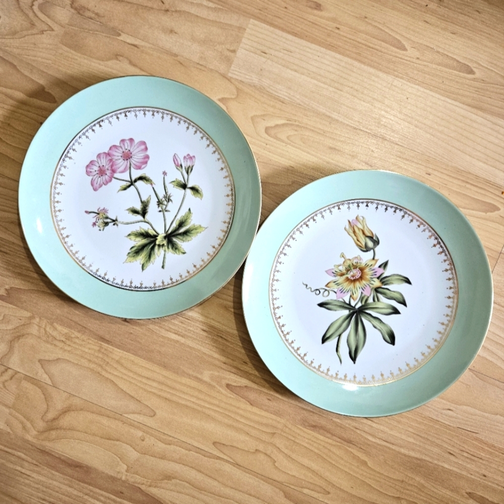 Andrea by Sadek Passionflower Plates, set of 2